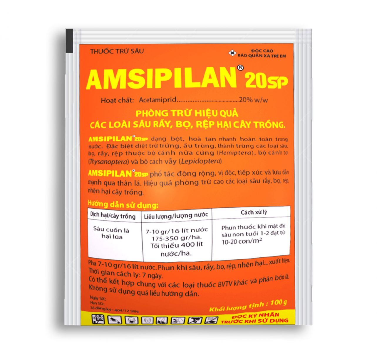 Amsipilan 20SP (Acetamiprid)